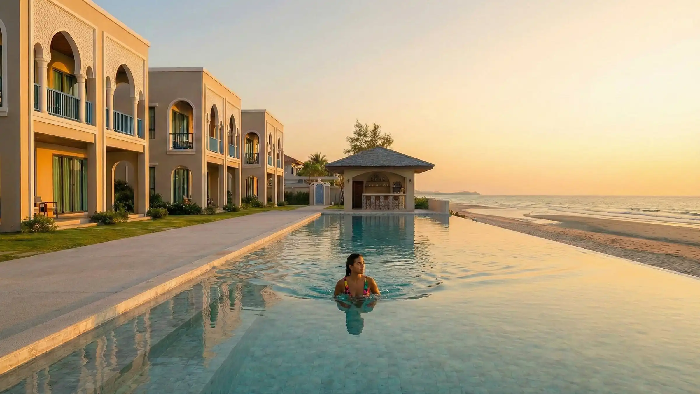 ZIV Villa website on a computer